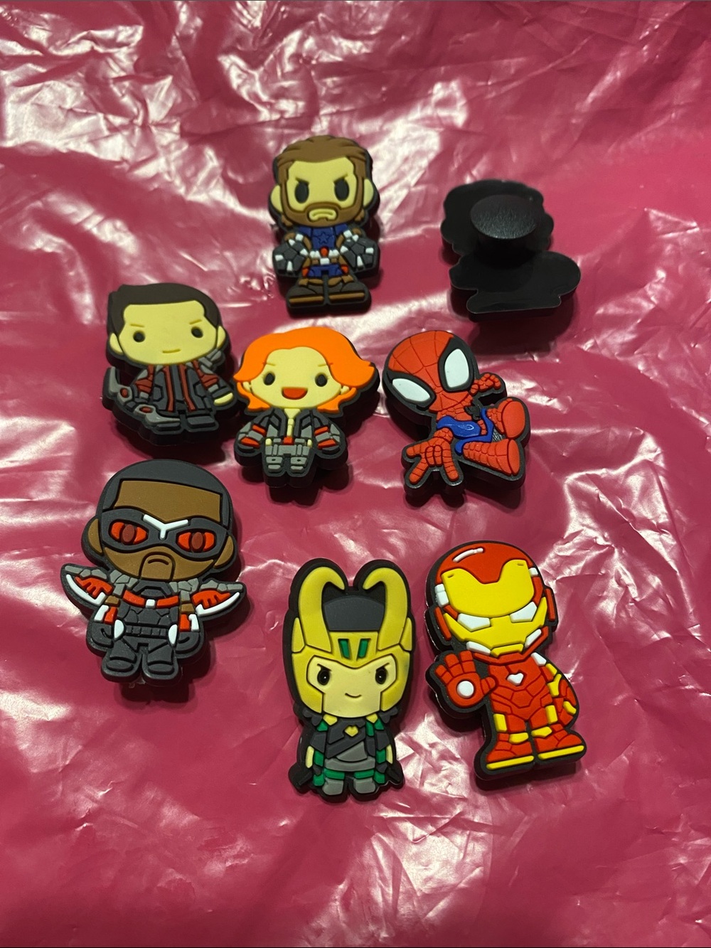 Marvel Characters Set Shoe Charms Unisex